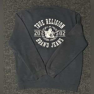 Black True Religion Crew Neck SweatShirt